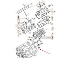 VAG AUDI A4 B8 cilindrų galvutės tarpinė metalinė 059103383CQ originali