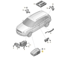 VAG AUDI A4 B8 elektroninis vairo kolonėlės užrakto valdymo blokas originalus 8K0905852E
