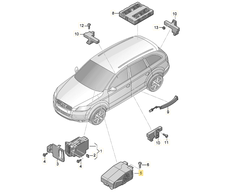 VAG AUDI A4 B8 elektroninis vairo kolonėlės užrakto valdymo blokas originalus 8K0905852E