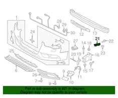 VAG Audi A4 B8 FL OS dešiniojo bamperio kreipiančioji tvirtinimo atrama originalus 8K0807284H