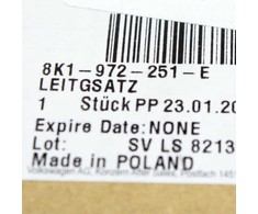 VAG AUDI A4 B8 Priekinio Kairio Greičio Jutiklio Laidų Rinkinys 8K1972251E NAUJAS ORIGINALUS