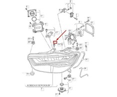 VAG AUDI A4 B8 priekinių žibintų šešiakampės galvutės varžtas su šešiakampiu lizdu originalus N90684705