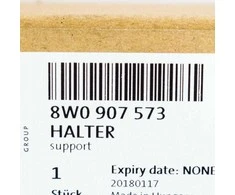 VAG AUDI A4 priekinio kairiojo radaro jutiklio laikiklio laikiklis B9 originalus 8W0907573