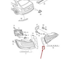 VAG AUDI A4 universalas S4 8W2 8W5 galinio žibinto galinio žibinto apdaila dešinė originali 8W5945256
