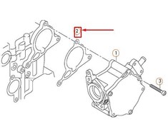 VAG Audi A4 Volkswagen Beetle (09-14) Stabdžių vakuuminio siurblio tarpiklis REINZ 06H103121J Originalus