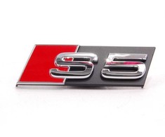 VAG Audi A5 2008-2016 Priekinės grotelės S5 logotipo užrašas originalios 8T0853736