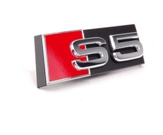 VAG Audi A5 2008-2016 Priekinės grotelės S5 logotipo užrašas originalios 8T0853736