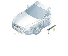 VAG AUDI A5 Priekinių durų S linijos apdailos juostelė dešinėje O/S 8W6071807D originali