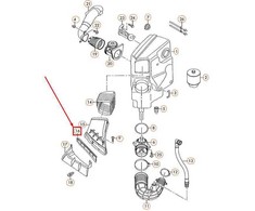 VAG AUDI A6 4F C6 Priekinis oro įsiurbimo vamzdelio filtras 4F0129054A Originalus