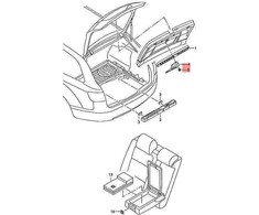 VAG Audi A6 4F Q7 Avarinio stabdymo trikampio su sukamąja rankenėle 4F98677996PS originalus