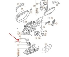 VAG AUDI A6 4G C7 Priekinio Kairio Veidrodžio Įvairių Detalių Rinkinys 4G0898011A NAUJAS ORIGINALUS