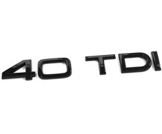 VAG AUDI A6 A7 A7 A8 Q5 Q8 40 TDI bagažinės užrašas Ženklas blizgios juodos spalvos emblema originalus 83A853744CT94