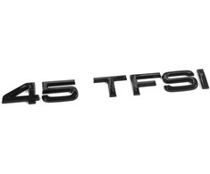 VAG AUDI A6 A7 A7 A8 Q5 Q8 45 TFSI bagažinės užrašas Ženklas blizgus juodas emblema originalus 83A853744DT94