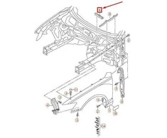 VAG AUDI A6 Allroad Qu. Quattro Avant S6 kairysis sandarinimo elementas originalus 4G0823721