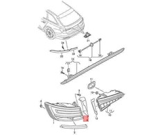VAG AUDI A6 Avant S6 quattro 4A2 4A5 apdailos detalė kairiajam galiniam žibintui 4K5945253 originali