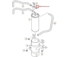 VAG Audi A6 C6 A8 D3 dyzelinio kuro filtro grįžtamasis vožtuvas 057127247K Originalus