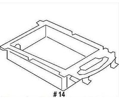 VAG Audi A6 C7 Centrinė konsolė Laikymo skyrius Dėklas 4G0864981L4PK NAUJAS ORIGINALUS