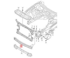 VAG Audi A6 C7 Priekinio Bamperio Smūgio Stiprinimo Juosta 4G0807113A NAUJA ORIGINALI