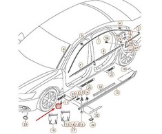 VAG AUDI A6 C7 Priekinis Dešinysis Šoninis Panele Laikiklis 4G0853922B NAUJAS ORIGINALUS