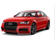 VAG Audi A6 C7 Priekinis Kairysis Oro Gidas Grotelės 4G0807647D9B9 NAUJAS ORIGINALUS