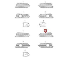 VAG Audi A6 C7 Priekinis Kairysis Oro Gidas Grotelės 4G0807647D9B9 NAUJAS ORIGINALUS