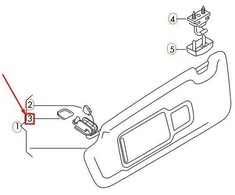 VAG AUDI A6 C7 Saulės užuolaidos dangtelis 4G08576214PK NAUJAS ORIGINALUS