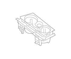 VAG AUDI A6 C8 Centrinės konsolės puodelio laikiklis LHD originalus 4K1862533E4PK