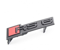 VAG Audi A6 emblema su užrašu Radiatoriaus grotelės Juodas Edition originalios 4K0853736DT94