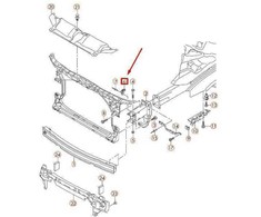 VAG AUDI A6 RS6 A7 RS7 priekinio bamperio grotelių laikiklis originalus 4G0807333