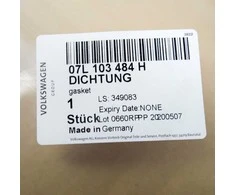 VAG AUDI A6 RS6 C6 variklio raketos dangčio tarpiklis originalus 07L103484H
