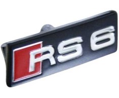 VAG Audi A6 S6 RS6 C6 4F 2005/2011 Soul Juodas RS6 ženkliukas originalus 4G0419685A5PR