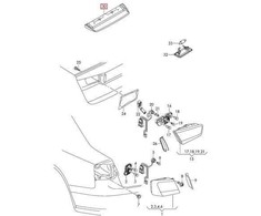 VAG AUDI A6 Universalas Avant S6 Quattro ORIGINALUS Trečiasis 3-iasis Stabdžių Šviesos Žibintas 4G2 4G5945097A