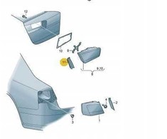 VAG AUDI A6 Universalas S6 quattro Galinio žibinto galinio žibinto apdaila dešinė originali 4G5945256A