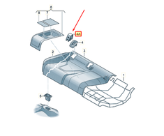 VAG Audi A7 4G A6 A6 C7 ISOFIX lizdo apdailos dangtelis Satin rusvai gelsvas Genuine 4G8887187BH9