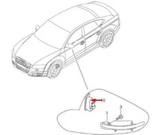 VAG AUDI A7 4GA Įspėjimas apie juostos keitimą Kairė RHD 4G8949145A NAUJA ORIGINALI