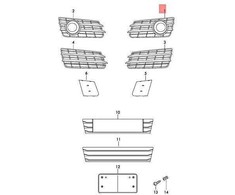 VAG AUDI A7 grotelės Originalios 4G8807647ABMT