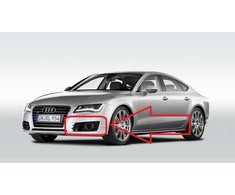 VAG AUDI A7 priekinio bamperio grotelės kairės pusės rūko žibintas originalus 4G8807647A9B9