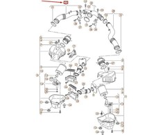 VAG AUDI A8 D4 dešinysis galinis oro įsiurbimo vamzdis originalus 4H0129616J