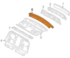 VAG Audi A8 D4 Kryžminis rėmas strut 4H0813531B NAUJAS ORIGINALUS