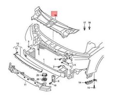 Audi A8 S8 Quattro 4H Bamperio Dangtelis VAG Originalus 4H0807081C