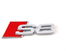 VAG Audi A8 S8 Quattro Raudona chromuota "S8" emblema originali 4D0853735A2ZZ