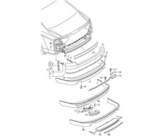 VAG Audi A8 S8 Quattro vilkimo kilpos dangtelis originalus 4H0807441AGRU