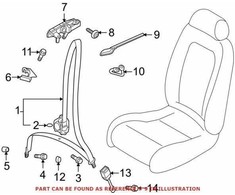 VAG "Audi" diržo diržo kreipiančioji rankena su diržo kreipiančiąja originali 8F0859761ABD6
