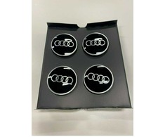 VAG "Audi Dynamic" besisukantis centrinis stebulės dangtelis juodas originalus 4M8071006A
