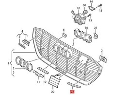 VAG AUDI E tron GEA GEN Dangtelis Dešinysis Originalus 4KE8539923DA