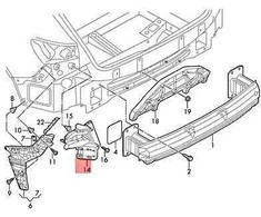 VAG AUDI E-Tron uždarymo elementas kairysis originalus 4KE807365