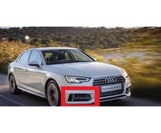 VAG AUDI Originalus A4 S Priekinis Bamperis Apatinis Dešinysis Oro Gidas Grotelės Chromas 8W0807682FRU6