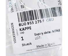 VAG "Audi" priekinių žibintų ploviklio dangtelis kairėje 8U0955275F