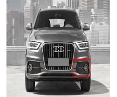 VAG Audi Q3 2012-2014 S-Line Priekinis Bamperis Rūko Išorinis Grotelės Satino Juodas Kairysis Originalus