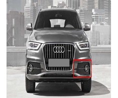 VAG Audi Q3 2012-2014 S-Line Priekinis Bamperis Rūko Išorinis Grotelės Satino Juodas Kairysis Originalus